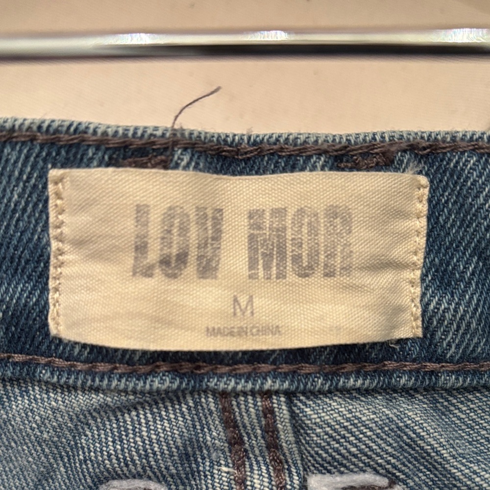 LOV MOR Blue Barrel Denim Jeans - Picture 2 of 3